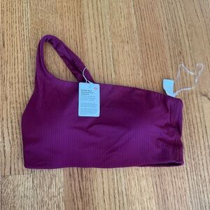 lululemon athletica Purple One-Shoulder Bra